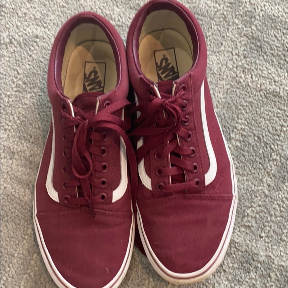 Vans old school Maroon. Worn handful of times.